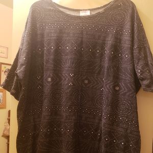 Lularoe Irma in Black and White print